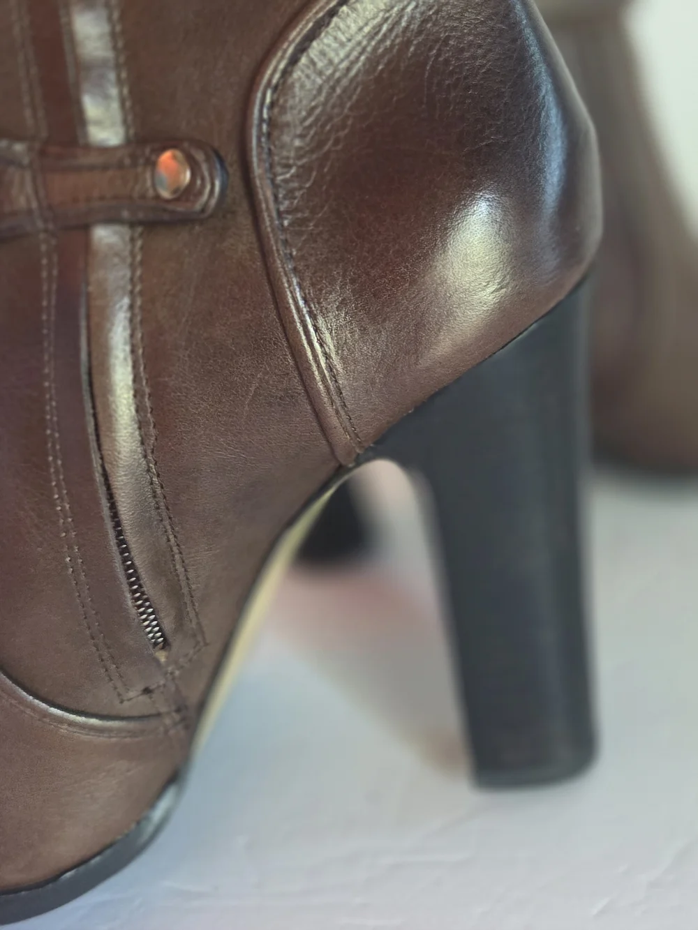 Vince Camuto Tall Brown Leather Over-the-Knee Boots